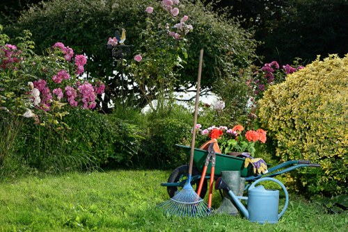 Man and van ready for loading green waste